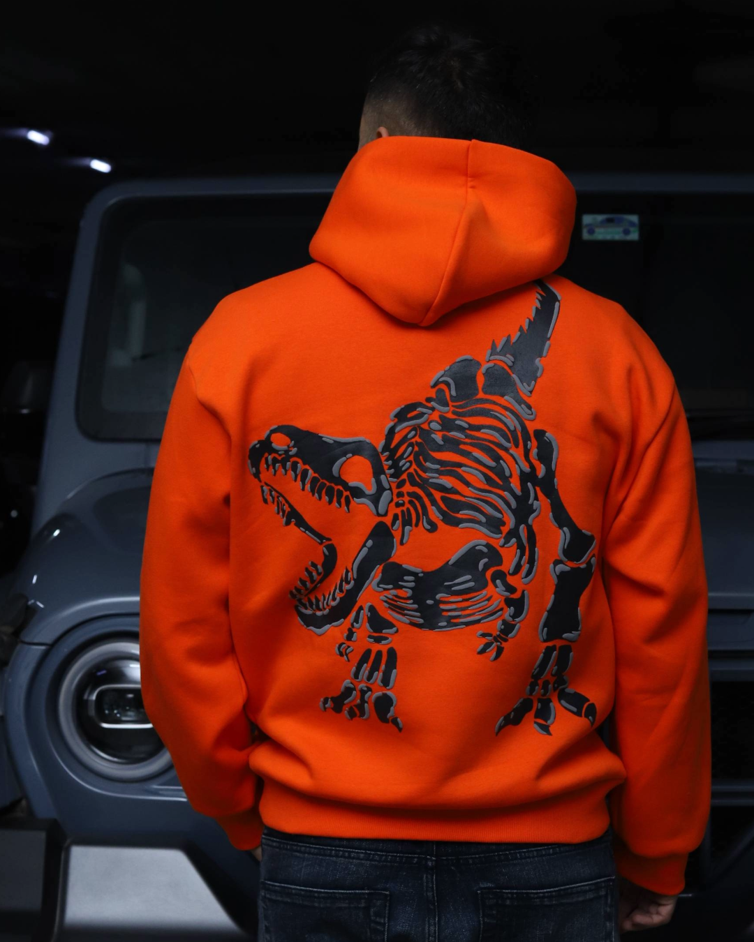 "TREX" Mandarin Orange Hoodie.