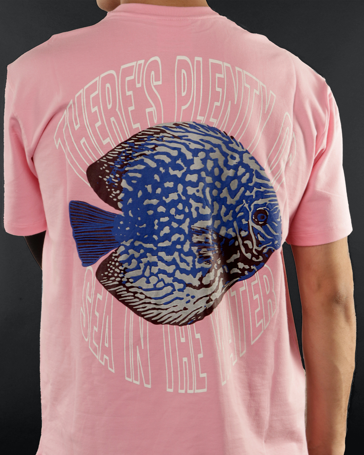 Unisex SEA & THE FISH TEE - LIGHT PINK