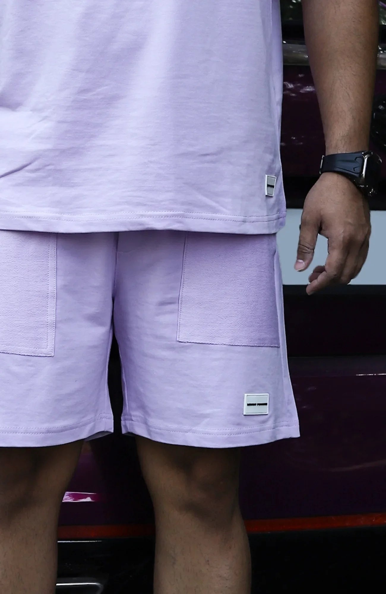 Cosmic Lilac "NECESSARY" Shorts.